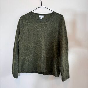 Women’s 2X green J.Crew Teddie wool blend sweater